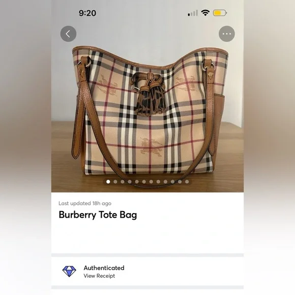 Burberry Tote Bag - Picture 7 of 16